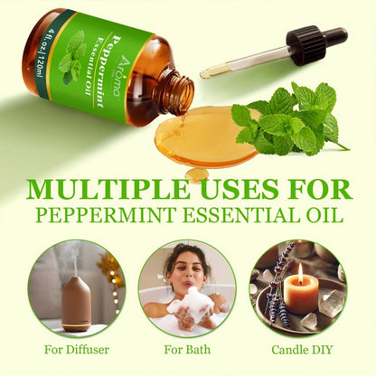 Pure Essential Oils 4oz Lavender Tea Tree Eucalyptus Peppermint Lemon Frankincense Sweet Orange for Diffuser Humidifier Soap Candle Making Body Oil Aromatherapy