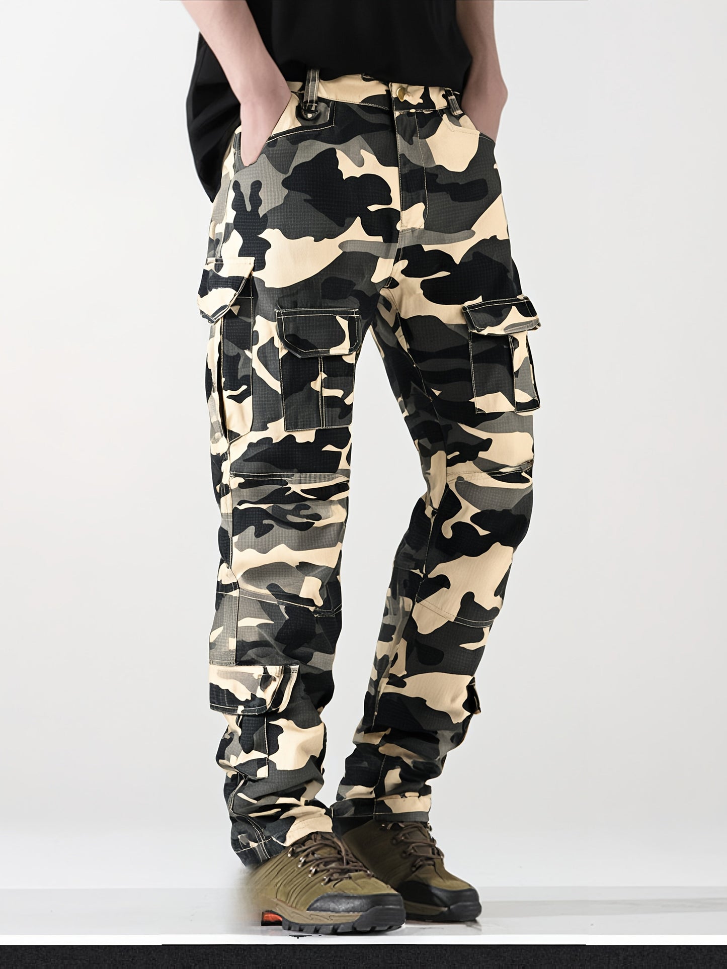 Men's Cargo Pants - Multi Pocket Workwear Style 315749