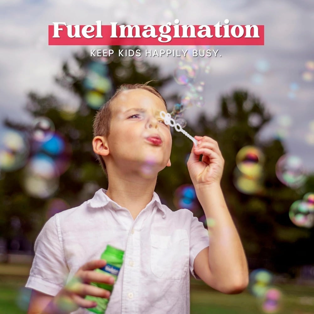 Bubble Bottles with Wands 6 12 or 24 Pack – 4oz Bubble Solution Kids Party Favors for Birthday Goodie Bags, Outdoor Summer Play, Wedding Send-Off Favors & Classroom Giveaways