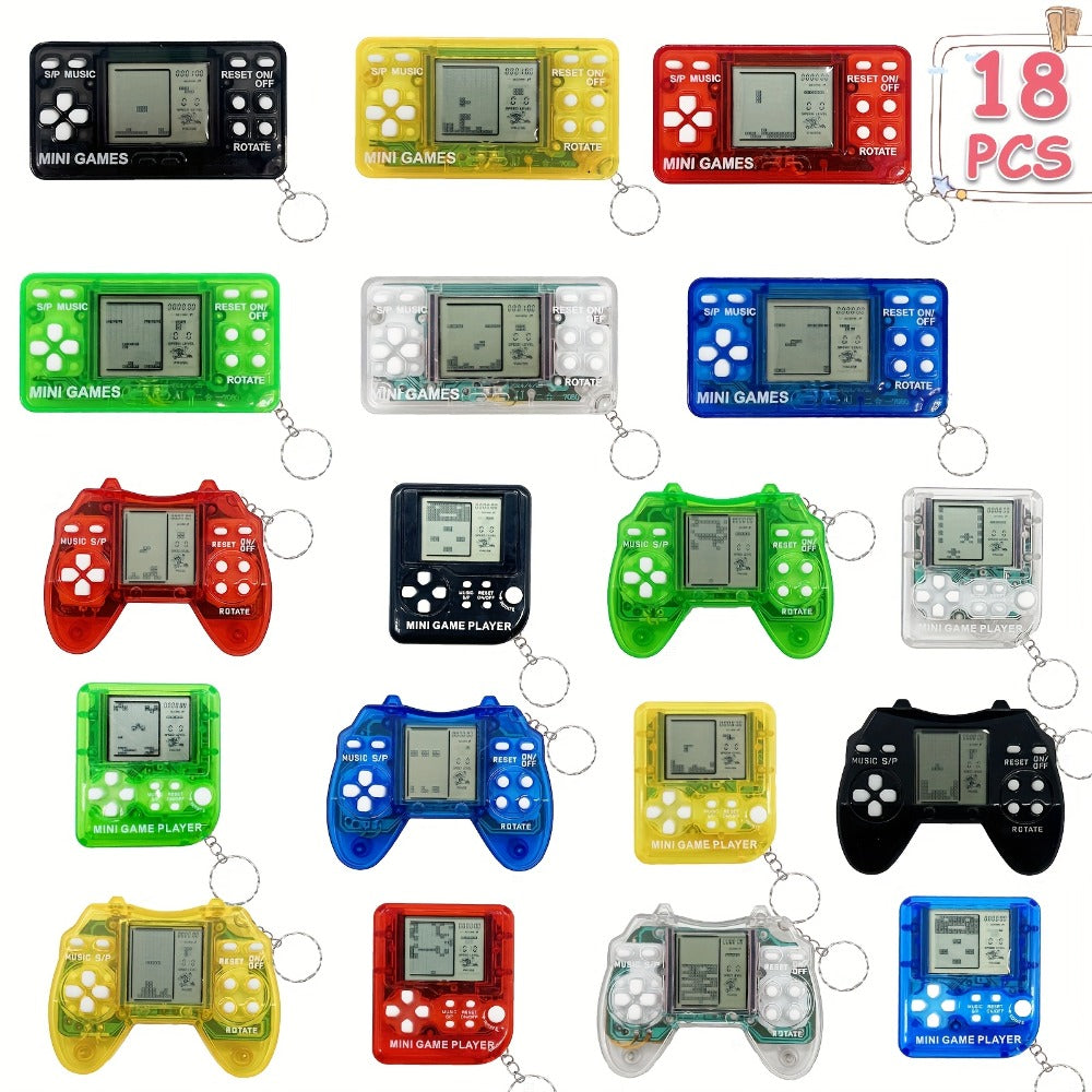 18-Piece Gaming Keychain Party Favors for Kids – Mini Video Game Keychain Set Boys Birthday Party Supplies Goodie Bag Stuffers Classroom Prizes Gamer Gift