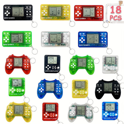 18-Piece Gaming Keychain Party Favors for Kids – Mini Video Game Keychain Set Boys Birthday Party Supplies Goodie Bag Stuffers Classroom Prizes Gamer Gift