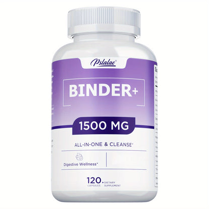13-in-1 Binder Supplement 120 Capsules – Activated Charcoal, Zeolite & Bentonite Clay – Liver & Gut Health Support for Digestive Detox & Cleanse – Daily Wellness Formula