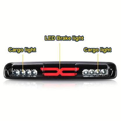 LED Rear Brake Light Cargo Lamp Compatible with Chevy Silverado And Sierra 1500/2500/3500 Models from 1999 to 2007, Without Battery