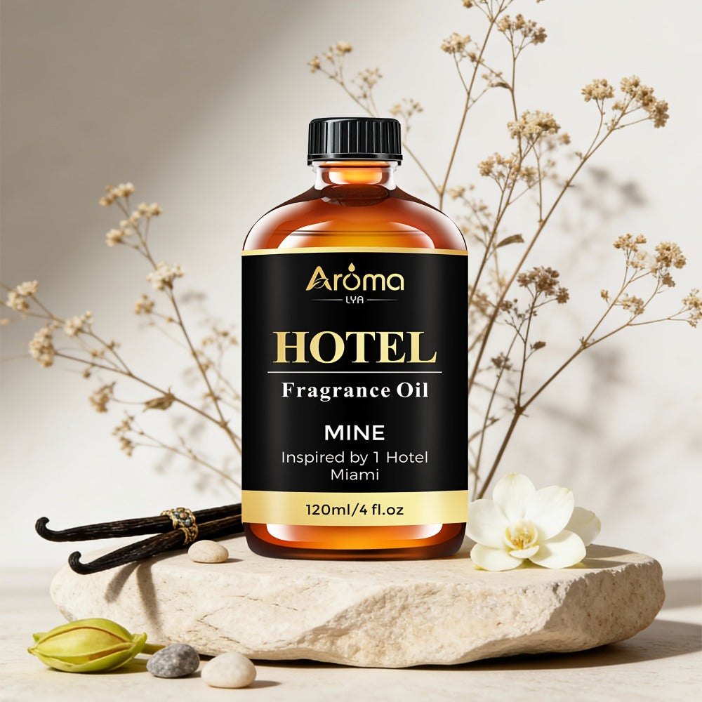 Hotel Fragrance Essential Oil 4oz/120ml – Luxury Scent for Diffuser, Humidifier, Candles & Perfume | White Tea, CapriBreeze, MINE, Beach Villas, R-C Hotel