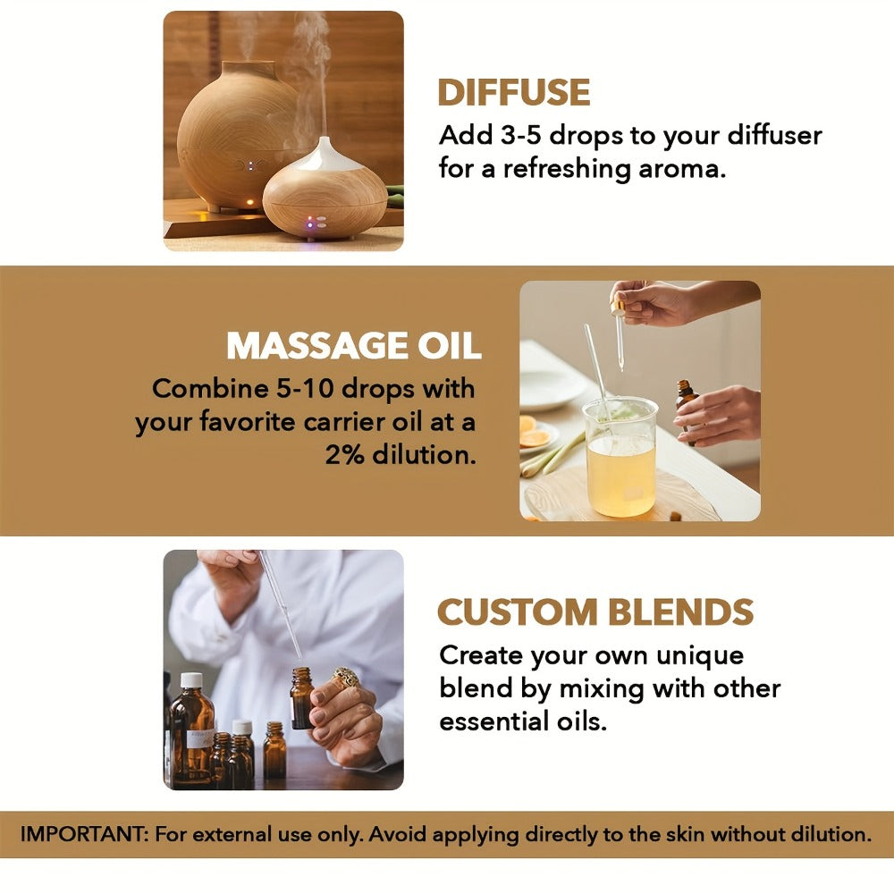 Essential Oil for Diffuser & Humidifier – Frankincense, Argan & Jojoba Oil, Long-Lasting Woody Warm Resin Aroma for Home, Hotel & Room Decor, Candle Making & Aromatherapy, 4.06oz Natural Formula