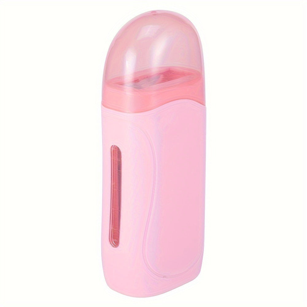 Wax Warmer Roller Kit for Hair Removal — Portable Electric Roll-On Soft Wax Heater for Women & Men, At-Home & Salon Waxing, Smooth Glide Applicator, Travel-Friendly (Light Pink/Green/Blue/White)