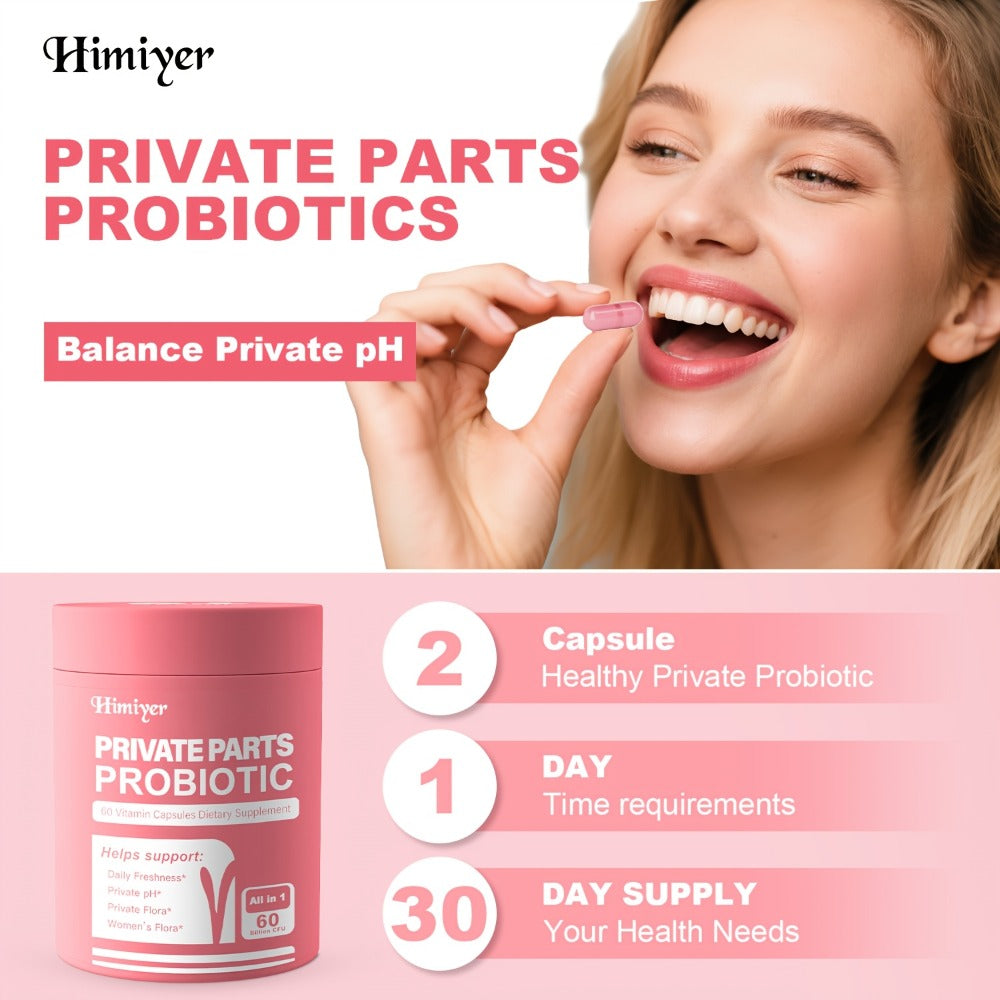 Women's Probiotic Capsules with Lactobacillus Acidophilus & Rhamnosus for Intimate Flora Balance, Vaginal Health, Gut Health & Immune Support for Women