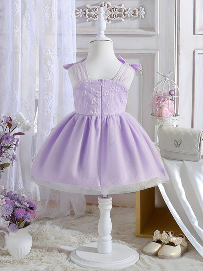 Girls' Bow Detail Dress - Summer
