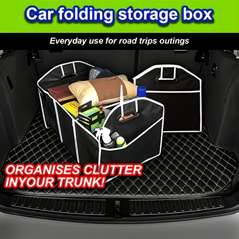 Automobile Organizer, Non-Woven Fabric Storage Container for Cars, Spacious Collapsible Vehicle Storage Bag, Easy to Transport And Compact, Perfect for Holiday Gifting