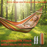 Extra Large Orange Double + Wooden Stick 118.11inch*59.05inch