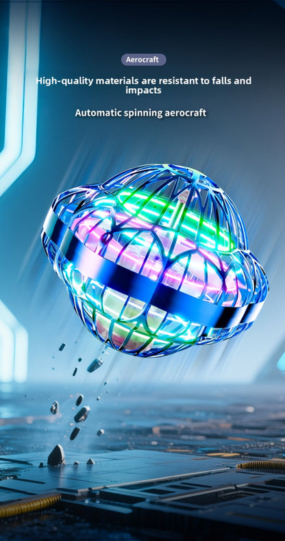 UFO Flying Ball Toy Smart Sensor Hovering Drone Hexagonal Spinning Saucer with Autonomous Flight for Kids Boys Girls Indoor Outdoor Party Christmas Birthday Gift Blue Purple Red