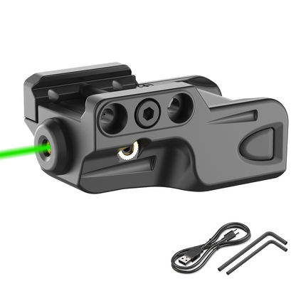 Picatinny Rail Laser Sight USB Rechargeable Low Profile 1-5mW for Handgun Pistol Red Green Blue Purple IR Multiple Colors Polyamide