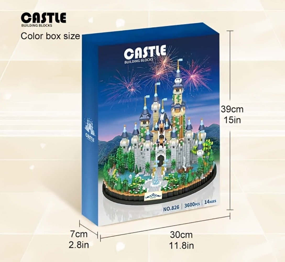 3600PCS Princess Castle Building Blocks Fairytale Palace STEM Micro Brick Architecture Kit for Girls Ages 8+ – Creative Birthday Christmas Valentine's Day Gift, Home Room Decor Display Piece