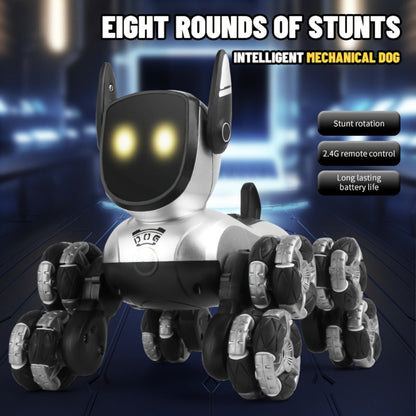 Robot Dog Toy for Kids – RC Smart Interactive Electronic Pet with Remote Control, Music & Action Show, Stunt Moves, Rechargeable STEM Gift for Boys & Girls Ages 3 4 5 6 8, Birthday Christmas Halloween