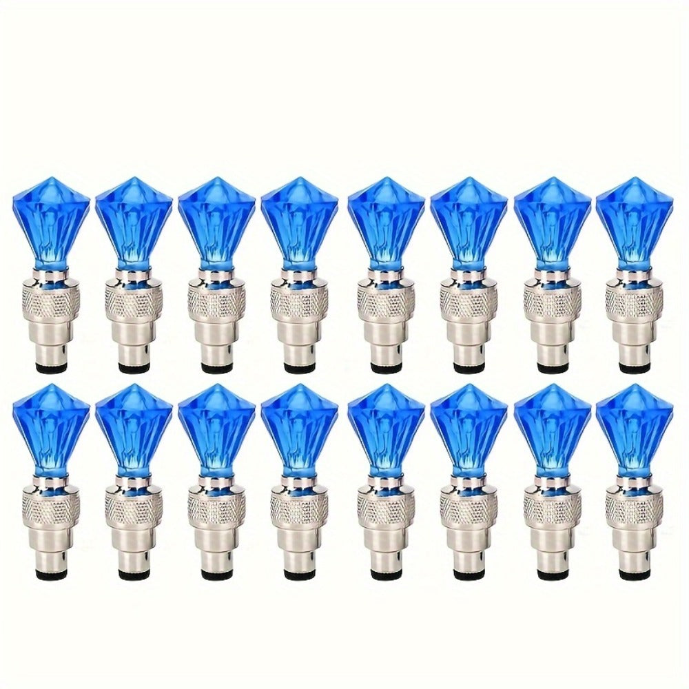 LED Breathing Light Tire Valve Caps – Running Horse & Wind Fire Wheel Light Effect for Car & Motorcycle Wheels