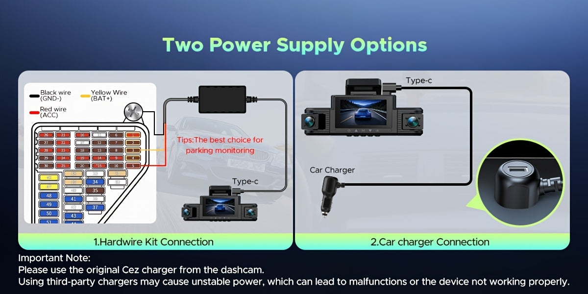 Lamtto 4 Channel Dashcam 360° View Dash Cam Front and Rear Inside 2K+1080P+1080P,+1080P, Dash Camera for Cars, 8 IR Lamps Night Vision, 5G WiFi & APP Control, G-Sensor, Parking Mode, with a Hardwire Kit