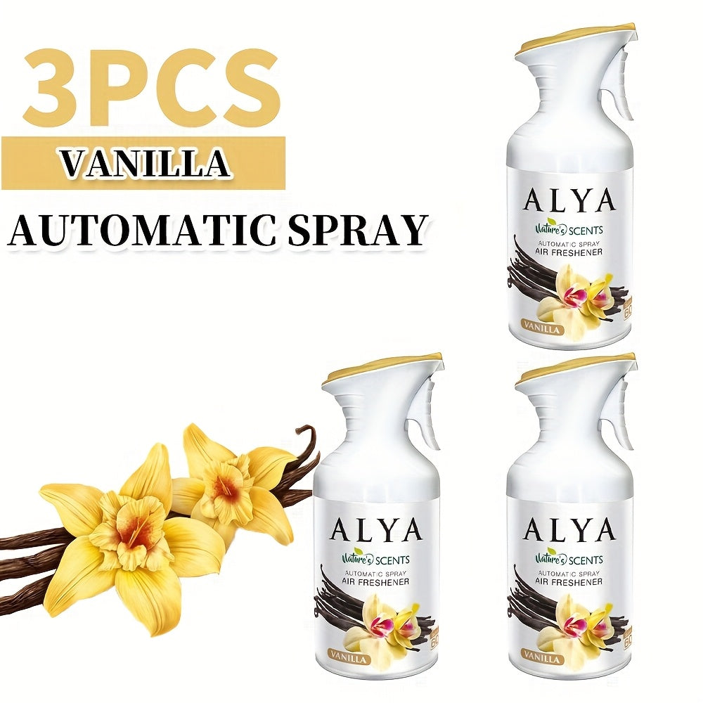 Aromatherapy Air Freshener Spray 8.45oz – 6 Scents: Lavender, Magnolia, Mixed Berries, Ocean, Cool Linen & Vanilla, Multi-Purpose Odor-Fighting Room Spray for Car, Home, Office, Bathroom & Closet (1 or 3 Pack)