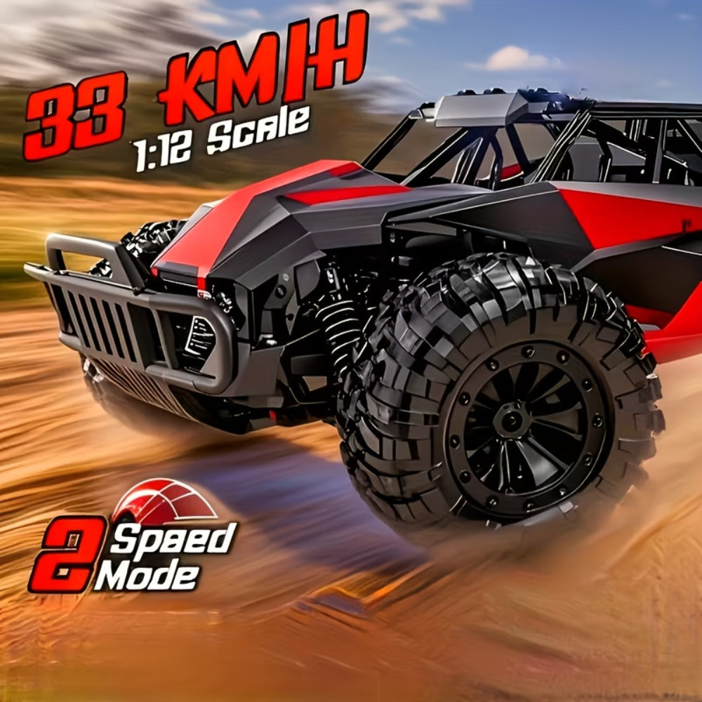 RC Off-Road Truck for Kids Ages 6+ – High Speed Remote Control Car Alloy Steel Body Full-Function 4WD All-Terrain Monster Truck Toy for Boys, Best Birthday Christmas Holiday Gift