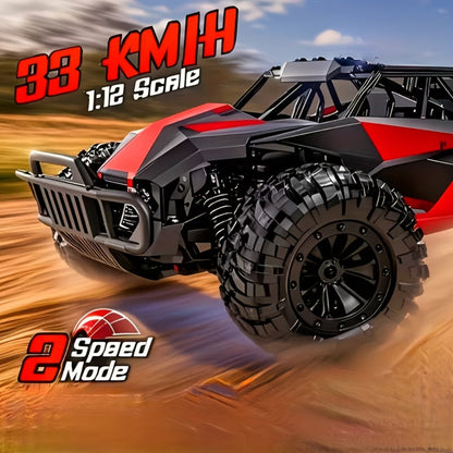 RC Off-Road Truck for Kids Ages 6+ – High Speed Remote Control Car Alloy Steel Body Full-Function 4WD All-Terrain Monster Truck Toy for Boys, Best Birthday Christmas Holiday Gift