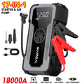 SHARMEAL 16000/20000A 17-in-1 Portable Jump Starter With Air Compressor, Jump Starter For Car, Multi-Function Power Pack With Tire Inflator, LED Light & Power Bank, For 12V Vehicles (All Gas & Diesel Engines), Cars, Trucks, SUVs, RVs & Motorcycles