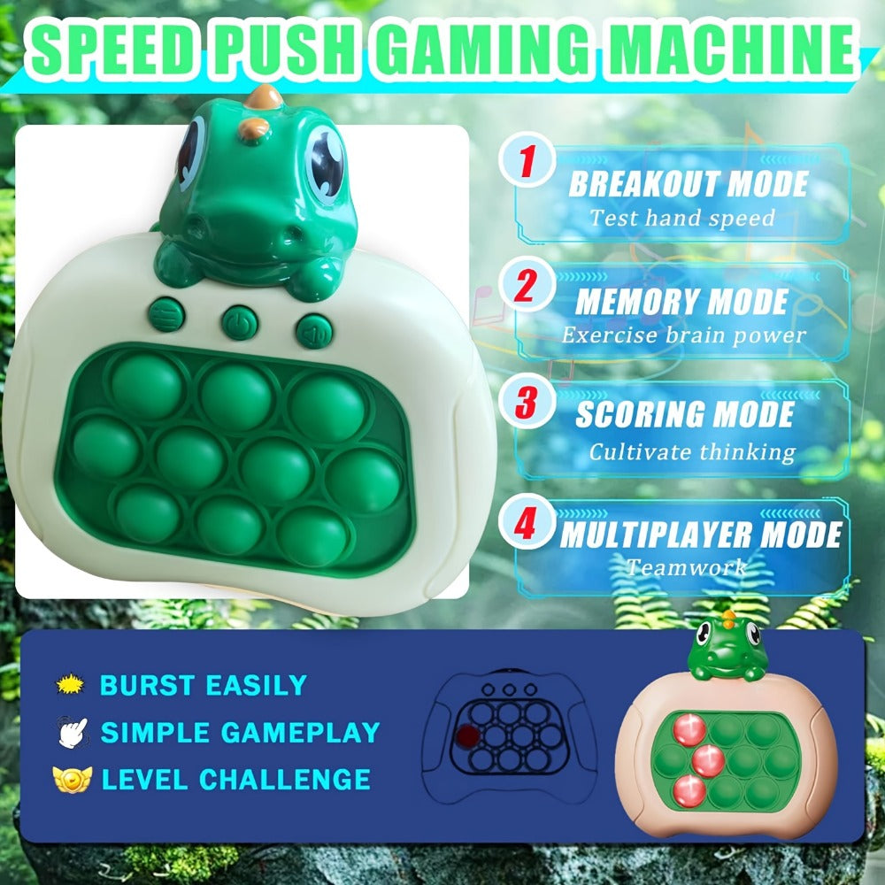 Santa Claus Pop Up Brain Game Toy for Kids – Interactive Click Music Memory Training Toy to Boost Focus Logic Animal Shaped Christmas Gift for Boys Girls