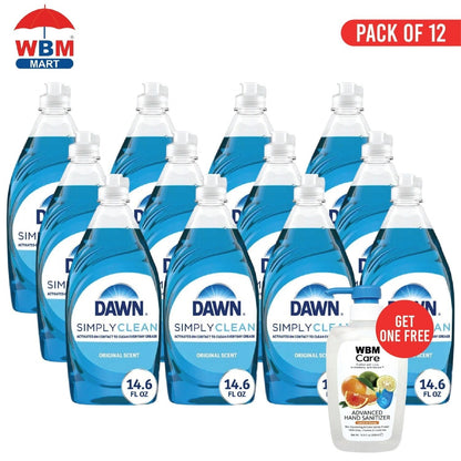Dawn Ultra Dish Soap Liquid Dishwashing Detergent 14.6oz – Original Scent, Concentrated Grease-Cutting Formula, Gentle on Hands, Ideal for Plates, Pots, Pans & Glassware – Single, Value Pack & 3-Pack
