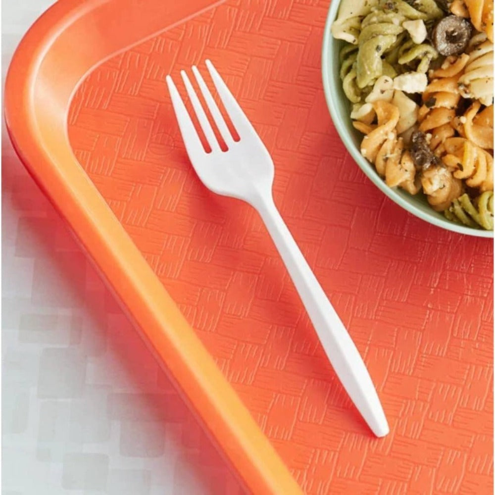Disposable Plastic Forks 1000 Pack BPA-Free Medium Weight – White Bulk Plastic Cutlery Set for Takeout, Meal Prep, Catering, Parties & Everyday Dining | Heat-Resistant, Durable & Food Safe