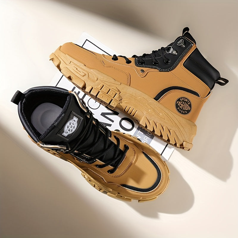 Men's Sneakers - Non-Slip Sole Platform Sole for Everyday Wear