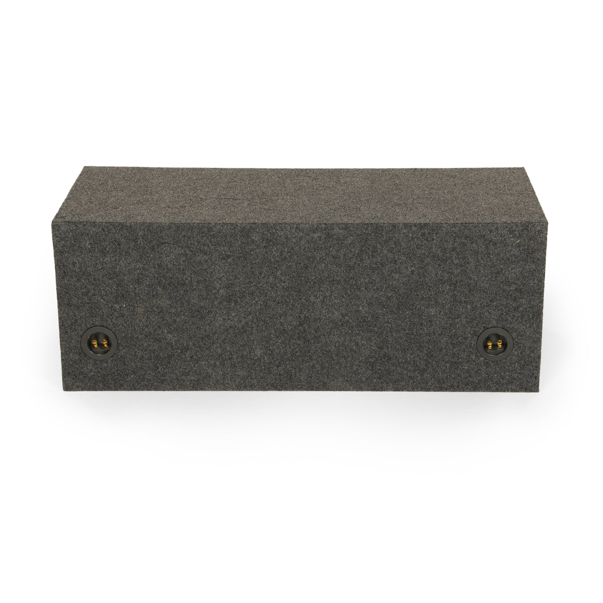 QPower QBASS Dual 12 Inch Heavy Duty MDF Material Car Audio Subwoofer Enclosure Boxes with Shared Slot Port Vent and Dual Chamber Design, Charcoal
