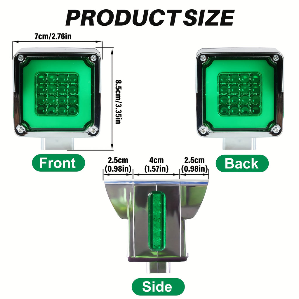 Truck Side Lights, Indicator Lights, Side Lights, LED Lights, Signal Lights, Car Lights, Square Lights