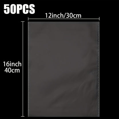 Cellophane Bags 50-Pack Large 18x30 Inch Transparent Gift Basket Wrap Bags – Clear Cellophane Wrapping for Christmas, Holidays & Gift Packaging