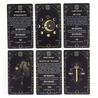 Oracle Cards Tarot Deck – Original Meaning Card Game for Divination Parties & Casual Play, Exquisite Design Desktop Card Game, Gift for Valentine's Day Birthday Christmas Party