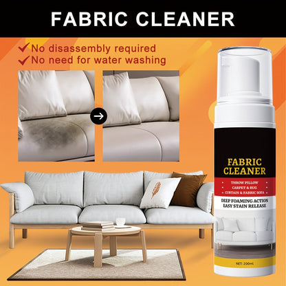 Upholstery Cleaner Spray Multi-Fabric Stain Remover 6.76oz Spot Cleaner for Couch Sofa Rug Carpet Clothes Car Seat Mattress Laundry Multi-Purpose Fabric Cleaner for Home and Car 1 2 3 4 5 Pack