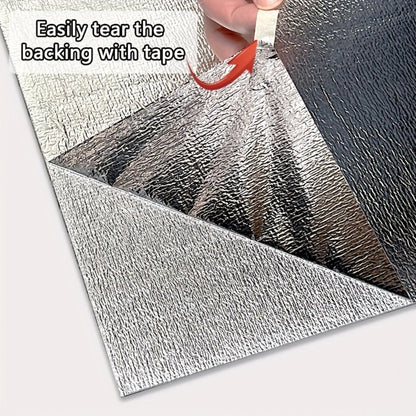 Marble Peel and Stick Wall Panels Self-Adhesive 3D Decorative Tiles - Glossy Marble Sheets for Bathroom Kitchen Living Room - Removable Vinyl Planks White Grey Black Imitation Stone DIY Home Decor