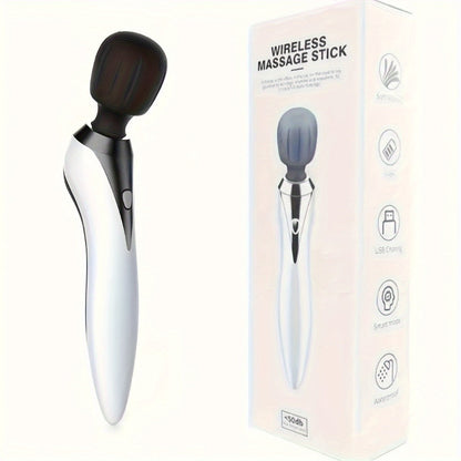 Wireless Stick Massager for Full Body – Portable Rechargeable Personal Massager for Neck, Back, Shoulder, Waist & Legs, Easy to Carry Muscle Tension Relief Tool for Home Office Travel