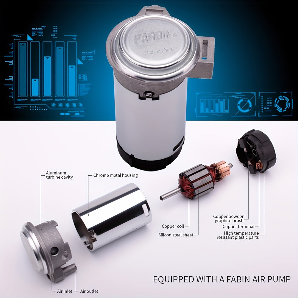 Snail Air Horn Kit Super Loud 12V 24V for Truck Car Motorcycle with Copper Compressor Relay Harness & Button Universal Fit - Black Red Mini & 2-Pack Options