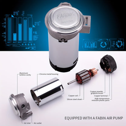 Snail Air Horn Kit Super Loud 12V 24V for Truck Car Motorcycle with Copper Compressor Relay Harness & Button Universal Fit - Black Red Mini & 2-Pack Options