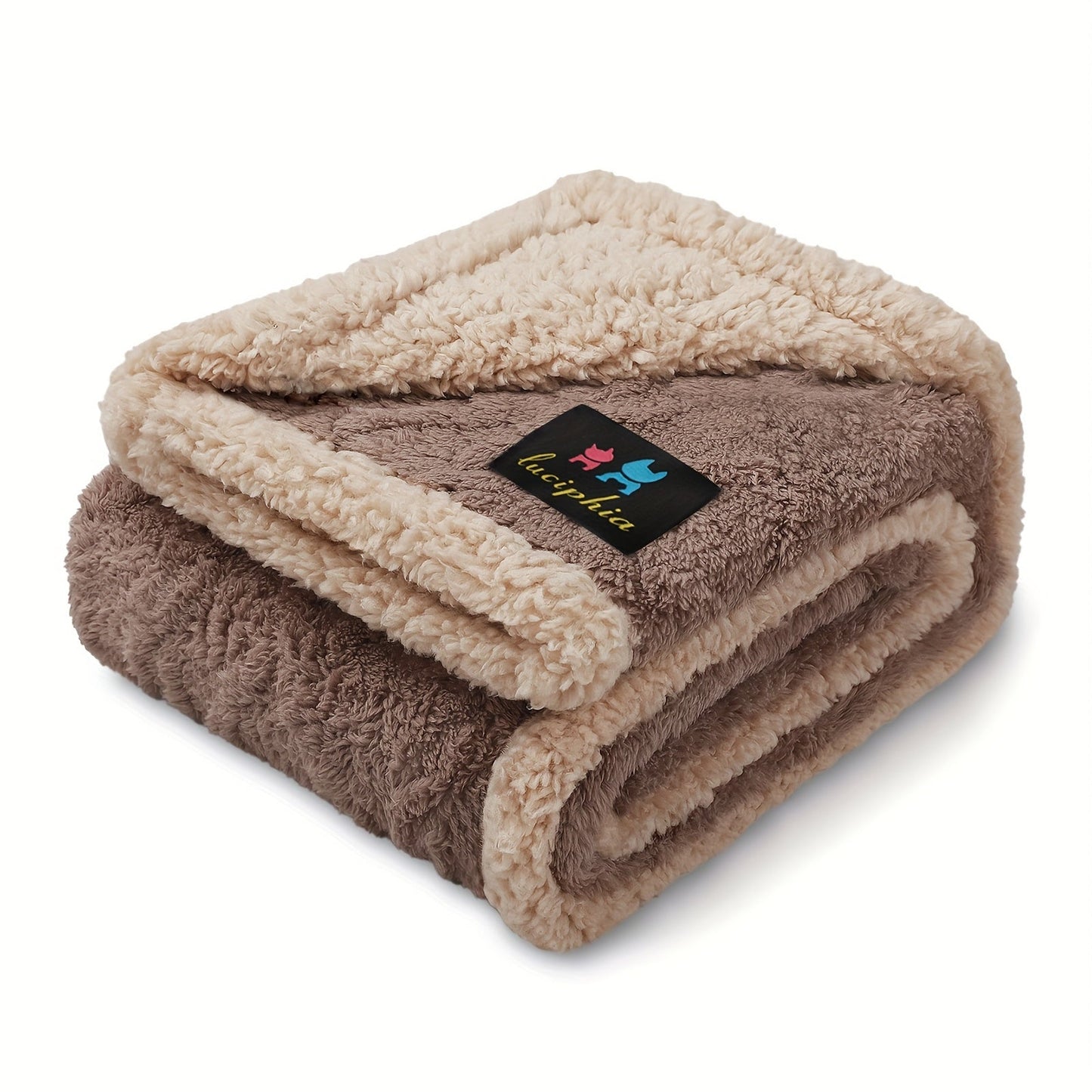 Liquid-Proof Dog Blanket for Sofa & Bed – Reversible Sherpa Fleece Pet Throw Cover for Small Medium Large Dogs & Cats, 6 Sizes, 4 Colors