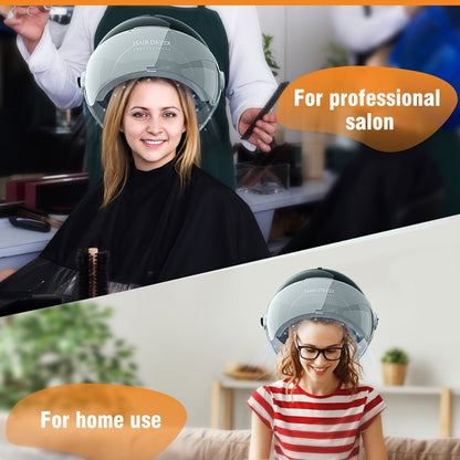 Ionic Floor-Standing Hooded Hair Dryer 1875W — Adjustable Height Professional Salon Hood Dryer for Deep Conditioning, Natural Hair, Roller Sets & Color Processing, 4 Colors