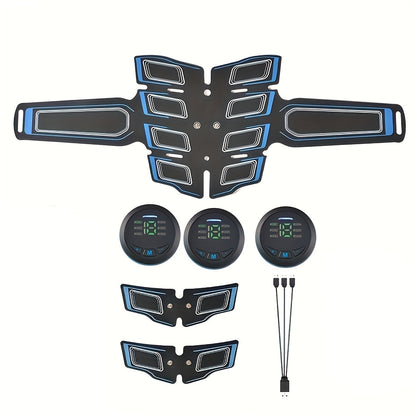 EMS Muscle Stimulator Belt – TENS Body Massager for Muscle Toning, Pain Relief & Full Body Relaxation | Adjustable Modes, USB Charging, Fitness Shaper for Home Gym Use