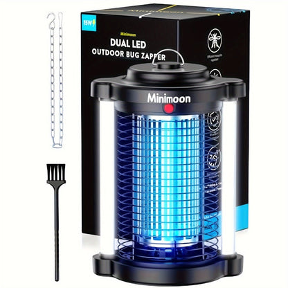 Plug-In Bug Zapper with Dual LED – 110V Electric Fly Killer & Mosquito Trap, Instant Kill for Mosquitoes, Flies & Cockroaches, with Bug Collector Tray, for Home, Office & Commercial Use (HK-5)