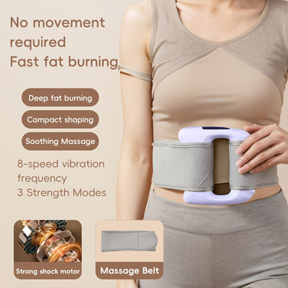 Dual Motor Electric Fascia Ring with Massage Belt – 8 High-Frequency Vibration Modes, Type-C Rechargeable Large Battery, Ergonomic Grip, Upgraded Vibration Massager for Full Body Muscle Relief