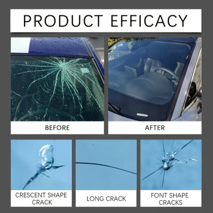 Windshield Repair Kit Nano UV Resin 15-Minute Fix for Bullseye Star Spider Cracks Scratches - DIY Car Glass Crack Repair Fluid with Suction Mount Option