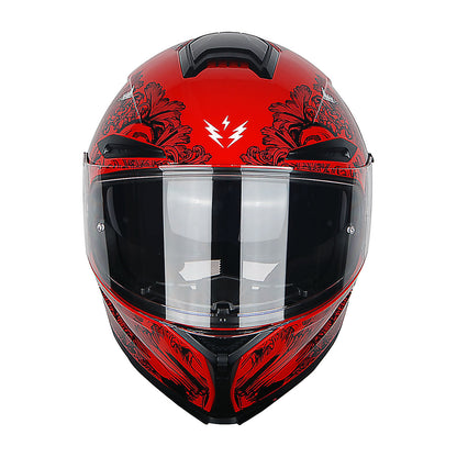 Full Face Motorcycle Helmet DOT Approved – Dual Visor Anti-Fog Pinlock Shield, Street Bike Adult Helmet with Sun Inner Shield, Aerodynamic Thermoplastic Shell, S/M/L/XL