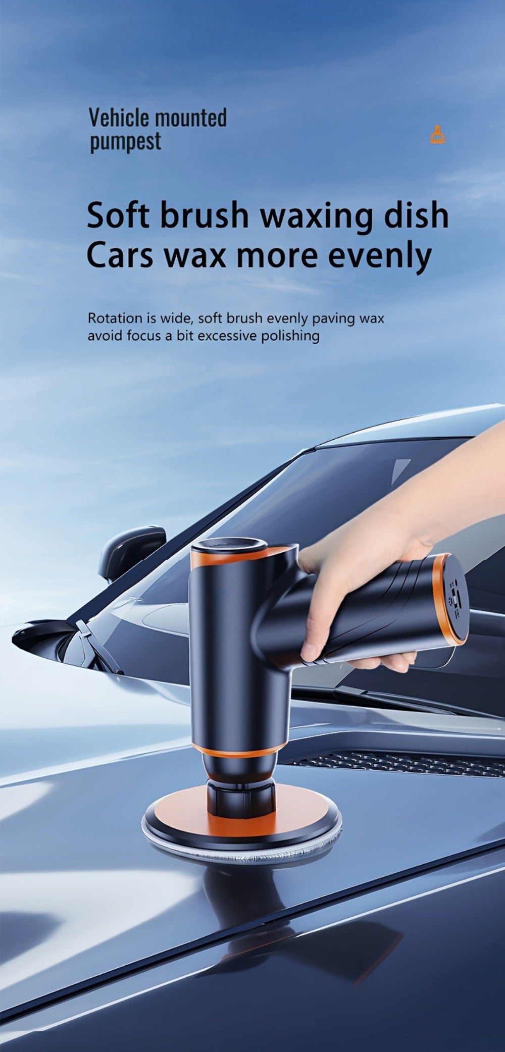 Cordless Car Polisher & Waxing Machine – 100W Rechargeable Buffer, Scratch Repair & Paint Polish for Cars