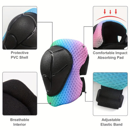 3D Shark Kids Bike Helmet with Knee and Elbow Pads Set – Ultra-Light 230g Adjustable Safety Helmet Ages 5+, 11 Ventilation Holes, Multi-Sport Protective Gear for Boys and Girls | Bike Scooter Roller Skate