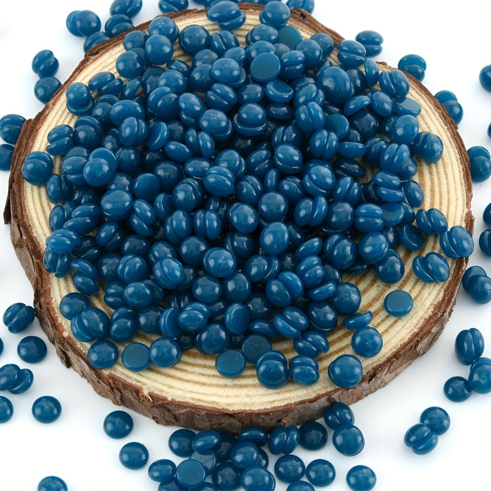 Hard Wax Beads 450g Brazilian Strong Adhesion No-Strip – Precision At-Home Waxing for Bikini Legs Underarms Arms Body Face, Hair Removal Wax Kit for Women, Dark Blue & Light Blue