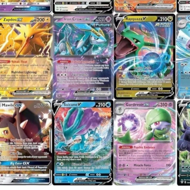 Pokemon Ultra Rare Cards Lot – 5 Authentic V GX & ex Cards No Duplicates, Random Holo Assortment from Multiple Sets, Authentic TCG Collection Gift for Kids & Pokemon Collectors