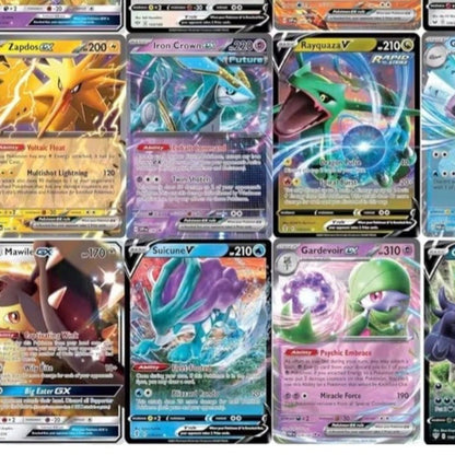 Pokemon Ultra Rare Cards Lot – 5 Authentic V GX & ex Cards No Duplicates, Random Holo Assortment from Multiple Sets, Authentic TCG Collection Gift for Kids & Pokemon Collectors