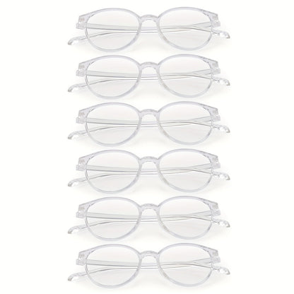 Rimless Reading Glasses for Women 3 Pack - Blue Light Blocking Lightweight Metal Frameless Readers with Anti Eyestrain Lenses, Multiple Colors and Magnifications 1.0X to 4.0X